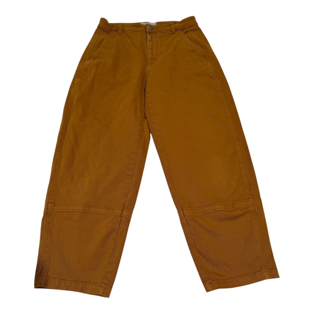 Everlane Wide Leg Pants in Rust Brown